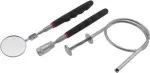 ChiliTec teleskoopiline magnetiline hoidikukomplekt 3-in-1 LED-peegel, Magnet 20-80cm, painduv haarats (23071)