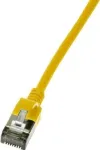 LogiLink Ultraflex SlimLine - patch-kaabel - RJ-45 (M) kuni RJ-45 (M) - 5 m - 3.8 mm - varjestatud PIMF - CAT 6a - varjestatud, halogeenivaba, valatud - kollane, RAL 1021 CQ9077S