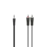 Hama 00200721 helikaabel 5 m 3,5 mm 2 x RCA Must