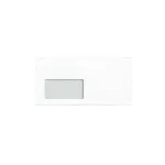 MAILmedia 80010474 &uuml;mbrik DIN long (DL), aknaga, valge, 80 g/m&sup2;, isekleepuv