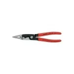 Knipex 13 81 200 s&auml;lgutangid, 20 cm, teras/plast, punased, 265 g