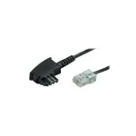 Telefonikaabel S-Impuls 70002-3 &mdash; 3 m, TAE-F kuni RJ-45, must