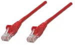 Intellinet v&otilde;rguparanduskaabel, Cat6, 0,5 m, punane, CCA, U/UTP, PVC, RJ45, kullatud kontaktid, takerdumisvaba, kaitsemuhviga, eluaegne garantii