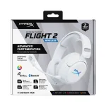 Juhtmevaba m&auml;ngupeakomplekt KINGSTON HyperX Cloud Flight 2 USB-C ja Bluetoothiga, valge