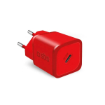 Laadija SBS Mobile TETRGAN1C20R &mdash; 20 W USB-C vahelduvvoolu siselaadija nutitelefonile, tahvelarvutile, nutikellale, k&otilde;rvaklappidele (punane)