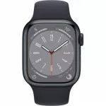Apple Watch Series 8 GPS 41mm Midnight Aluminium Case with Midnight Sport Band - Regular