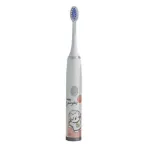 Kiddyz T1 elektrooniline sonihambahari lastele 3-12 aastat, USB-laetav, 2 harjapead, valge