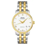 MIDO meeste k&auml;ekell M86009261 Baroncelli III 38mm automaatne h&otilde;bedane sihverplaat must nahk