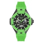 Philipp Plein meeste automaatkell PWPFA0624 46mm roostevaba teras must silikoon