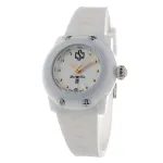 GLAM ROCK Naiste kell GR64005 (40mm) - &Scaron;veitsi kvarts, valge keraamiline raam, silikoonrihm
