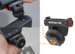 SUNNYLIFE Magnetic Quick Release Mount with Cold Shoe and 1/4 inch Thread for DJI Osmo Action 5 Pro / 4 / 3 / 2 - Black
