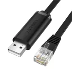 UGREEN CM204 USB to RJ45 konsoolikaabel 1,5 m must