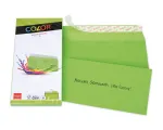 ELCO Color &Uuml;mbrik C5/6 (114 x 229 mm), aknata, isekleepuv, 100 g/m&sup2;, intensiivne roheline, 25 tk (74617.62)