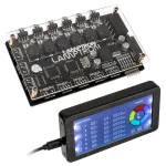 Ventilaatori ja ARGB-kontroller Lamptron LAMP‑RF625B, must &mdash; juhtmevaba juhtimine arvutiventilaatoritele ja RGB LED-idele
