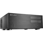 SilverStone Grandia GD08 - lauaarvuti - SSI EEB - ilma toiteallikata - must - USB/heli