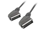 Lanberg CA-EUEU-10CC-0018-BK SCART-kaabel, SCART &ndash; SCART 21-kontaktiline, 1,8 m, must