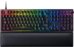 Juhtmega optiline m&auml;ngurklaviatuur Razer Huntsman V2, Linear Red l&uuml;litid, P&otilde;hjamaade paigutus, RGB, must (RZ03-03930600-R3N1)