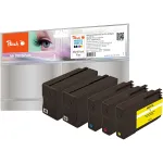 Peach PI300-585 tindikassettide komplekt Plus, 5 tk, XL, must, ts&uuml;aan, magenta, kollane (&uuml;hilduv HP 950XL/951XL-iga)