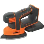 Black & Decker BDCDS18N 18 V akutoitega kolmnurkne lihvija, ilma akuta ja laadijata, oranž/must