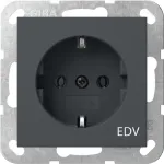 Gira System 55 Schuko pistikupesa EDV tr&uuml;kisega, 16 A, puhtvalge l&auml;ikiv 445828