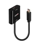 Lindy USB Type C to DisplayPort 4K144 muundur, USB USB-C, DisplayPort v&auml;ljund, 3840 x 2160 pikslit