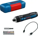 Bosch GO 3 Professional 06019H2201 akutrell-kruvikeeraja, 3,6 V, 360 p/min, 1/4 tolli, minikohvris, sinine/must