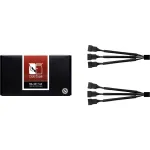 NOCTUA NA-SC1 Sx2 hargnemiskaabel, must, 13,5 cm, 2 tk, PWM ventilaatoritele