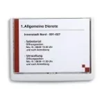 DURABLE CLICK SIGN A5 horisontaalne uksesilt, h&otilde;bedane raam, peegeldusvastane kate, 1 tk 486602
