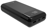 GoGEN PB300001B akupank, 30000 mAh, USB-C PD 20 W, LCD, must