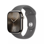 Nutikell Apple Watch Series 10 GPS + Cellular 46mm Natural Titanium korpus Stone Grey Sport Band S/M