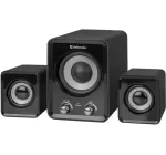 DEFENDER Z4 juhtmega 2.1 k&otilde;larid, 11 W RMS, mustad, USB 5V toide, 3,5 mm k&otilde;rvaklapi v&auml;ljund