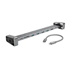 Hama 00200103 9-&uuml;hes USB-C dokkimisjaam, USB 3.2 Gen 1, 4x USB-A, USB-C PD, HDMI, LAN, SD/microSD, hall