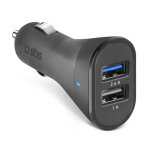 Auto USB laadija SBS Mobile TECR2USB24AFAST &mdash; auto sigaretis&uuml;&uuml;taja laadija, universaalne, must