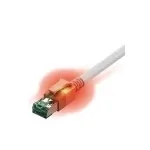 Easylan CS1OWADAD0030 RJ45 v&otilde;rgukaabel, paigalduskaabel CAT 6a S/FTP 3 m valge, LED-iga 1 tk.