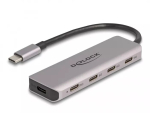 DeLOCK USB Hub 5 Gbps 4 Port USB USB-C hall Metal