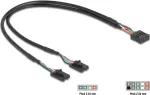 Sisemine USB-kaabel DELOCK 84513 &mdash; USB 2.0 4-kontaktiline 10-kontaktiliseks, 0,3 m, must