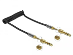 Audio kaabel DELOCK 85836 &mdash; 1 m, 3,5 mm isane-isasele, kullatud kontaktid, AWG 28, must