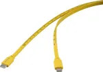 Renkforce USB-kaabel USB 2.0 USB-C-pistik-pistik kollane mass-tr&uuml;kk meetriline (RF-6721074)