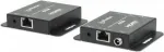 Manhattan 4K HDMI &uuml;le Etherneti pikenduskomplekt, pikendab 4K@30Hz signaali kuni 40 m v&otilde;i 1080p@60Hz signaali kuni 70 m &uuml;he Cat6 Etherneti kaabliga, saatja ja vastuv&otilde;tja, toide kaabli kaudu (PoC), must, kolmeaastane garantii