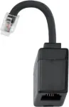Hager EHZ001A kaablisoo muundur R12 RJ10 Must (EHZ001A)