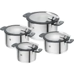ZWILLING SIMPLIFY 66870-004-0 pottide komplekt roostevabast terasest 4 tk. h&otilde;bedane must
