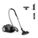 Silindertolmuimeja Philips 8000 series XD8122/10 &mdash; 900 W, 4 L tolmukott, HEPA-filter, must