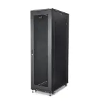StarTech.com 4-postiga 42U serveririiuli kapp, 19-tolline andmeriiuli kapp arvuti/AV/IT-seadmete paigaldamiseks, serveririiuli korpus ratastega, t&auml;issuuruses t&ouml;&ouml;stuslik v&otilde;rgusalvestus