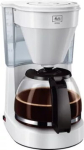 Tilgakohvimasin MELITTA 1023-01 &mdash; t&auml;isautomaatne, jahvatatud kohv, 10 tassi kann, 1050 W, valge