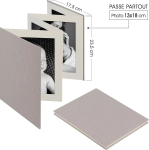 Fotoalbum Deknudt Leporello A66DC7 linane kate 8 fotole 8&times;13&times;18 cm