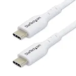 StarTech.com 1 m (3,3 jalga) valge USB-C laadimiskaabel 2 tk pakendis, USB-C kaabel, USB 2.0 USB-C s&uuml;learvuti laadimisjuhe, 60 W 3 A toiteedastus, TPE mantel, USB-C andmeedastuskaabel, M/M