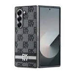 DKNY DKHCZFD6PCPTSSKZ Ruudulise mustriga tr&uuml;kitud triipudega k&otilde;va &uuml;mbris Samsung Galaxy Z Fold 6 jaoks - Must