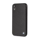 BMW Apple iPhone XR Signature Hard Case Real Carbon Black