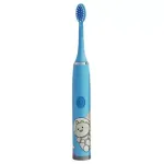 Kiddyz T1 Electric Sonic Toothbrush for Kids 3-12 Years, USB Rechargeable, 2 Brush Heads, Blue
