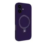 Evelatus Apple iPhone 16 Premium Magsafe with Stand Soft Touch Silicone Case Purple